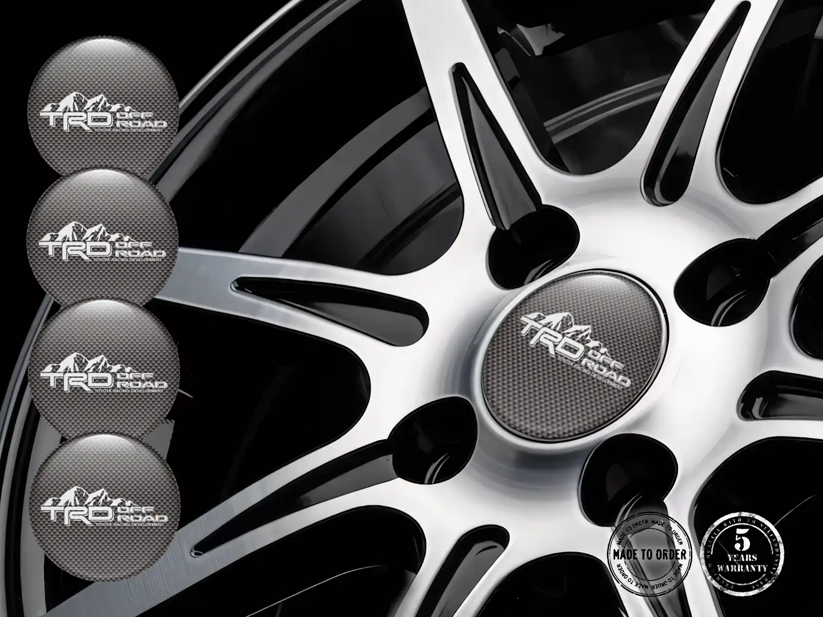 Toyota TRD Calcomanías de Rueda Ultimate Estallido Momentum Cuántico